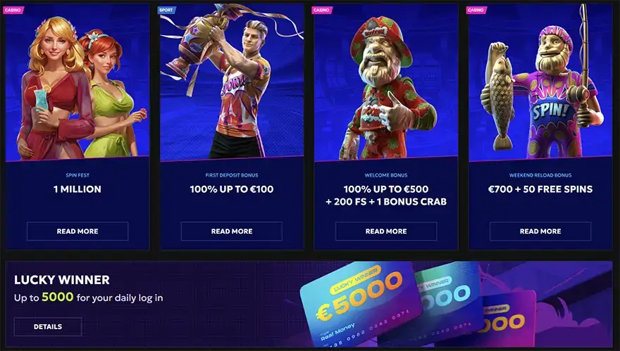Giros gratis en el casino RTBet